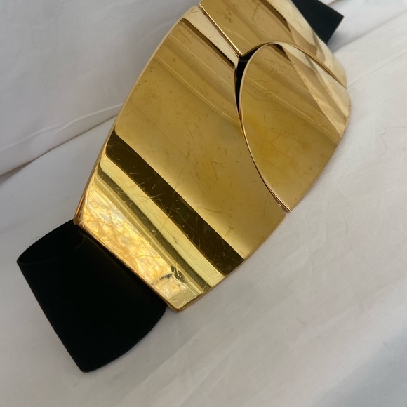 Lanvin  Galvanised gold colored brass metal belt. main image 10